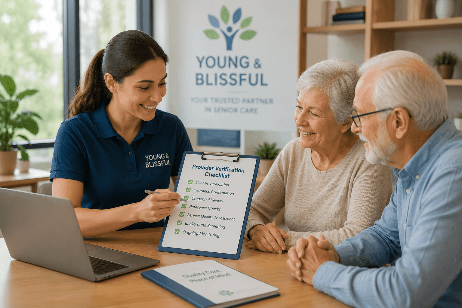 How Young & Blissful Verifies Senior Care Providers