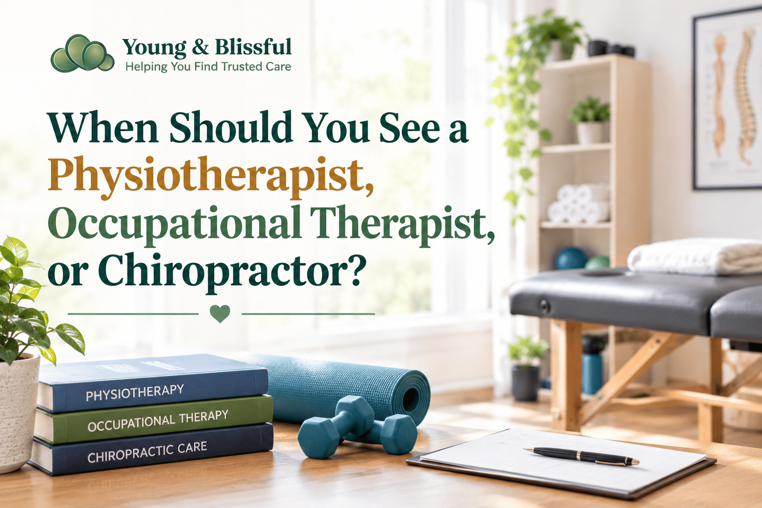 When Should You See a Physiotherapist, Occupational Therapist, or Chiropractor